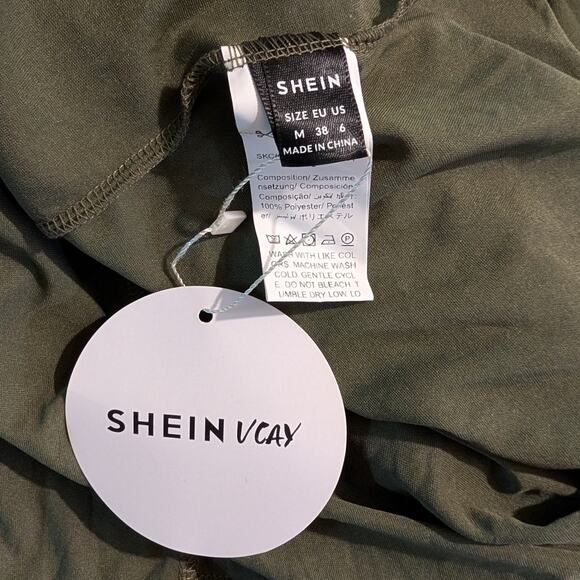 Strappy Olive Green Tie Back Maxi Dress - Picture 8 of 8